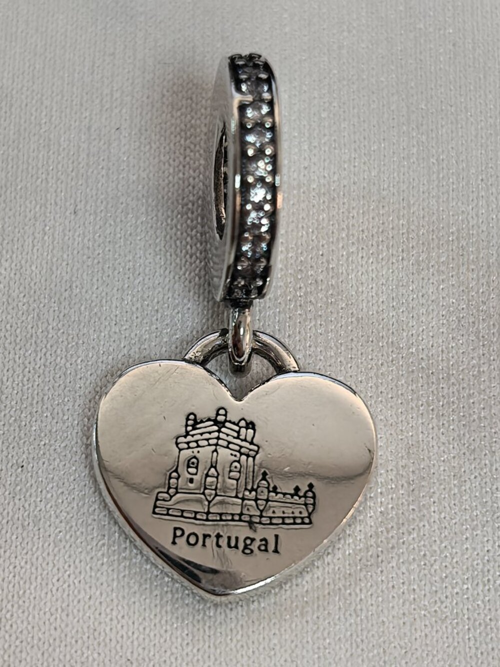 Pandora Portugal Exclusive Dangle Charm Pendant, S925 Silver Jewelry